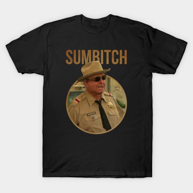 SUMBITCH JUSTICE SHERIFF COLL T-Shirt by garudabot77